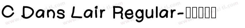 C Dans Lair Regular字体转换